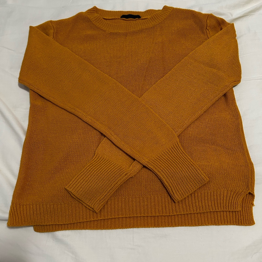 Women's Mustard Crewneck Sweater